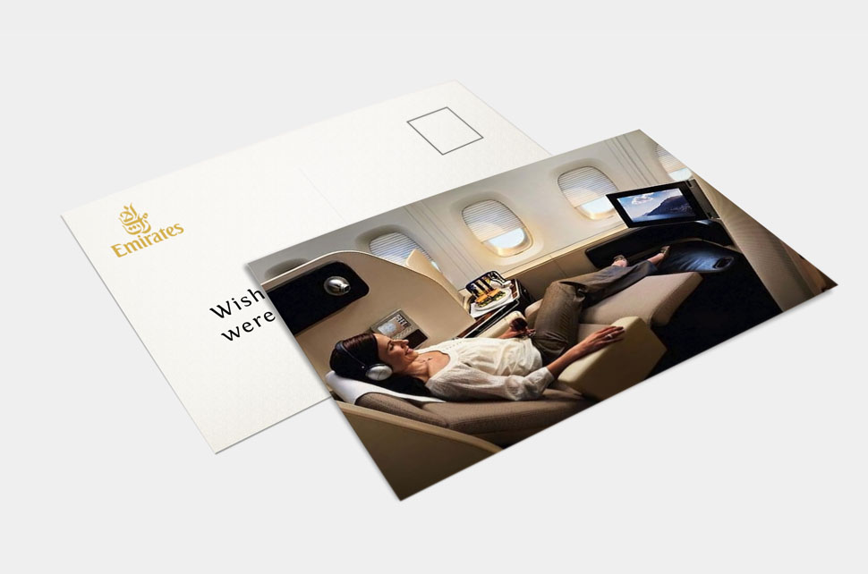 Emirates Airlines lenticular postcard artwork